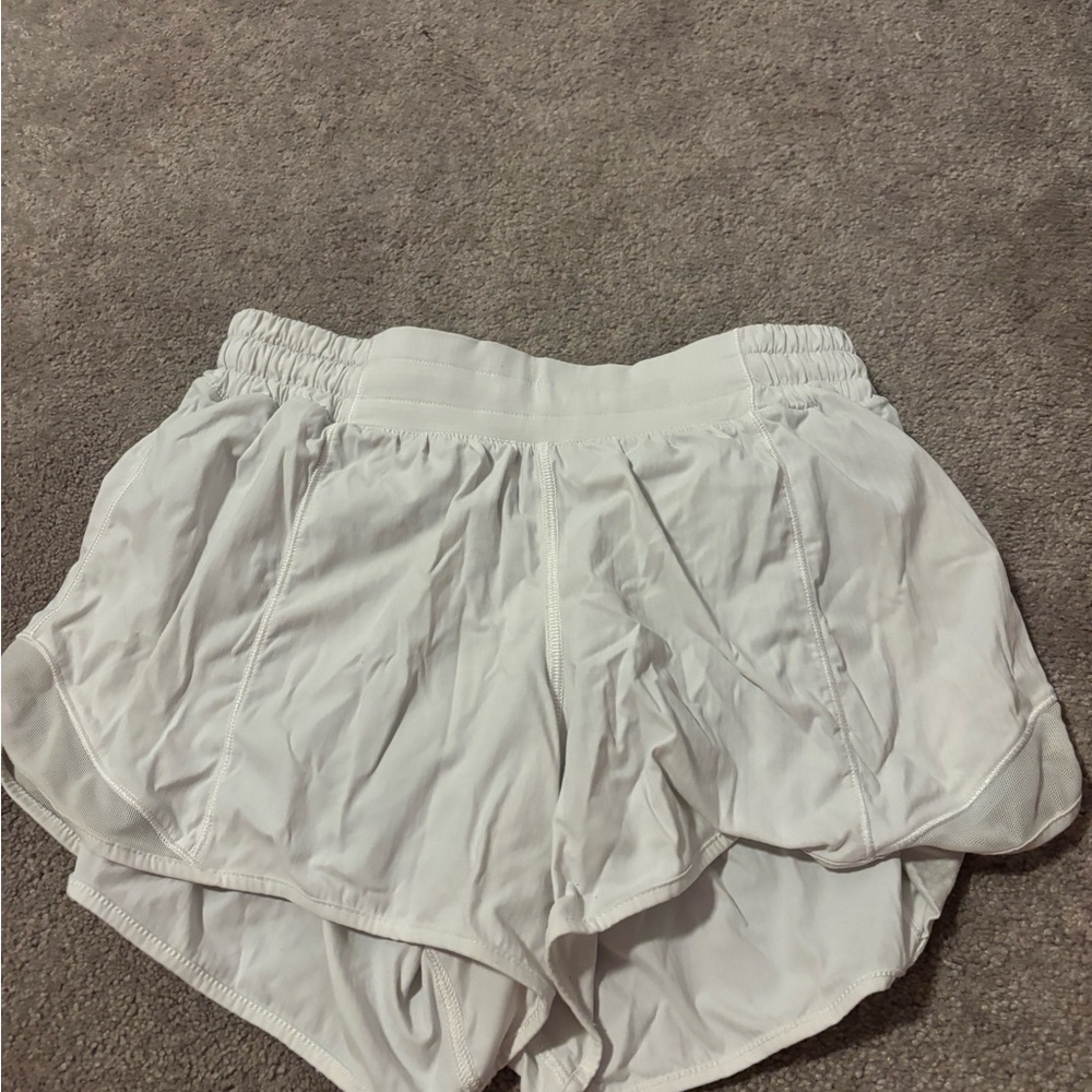 Lululemon Athletica White Athletic Shorts